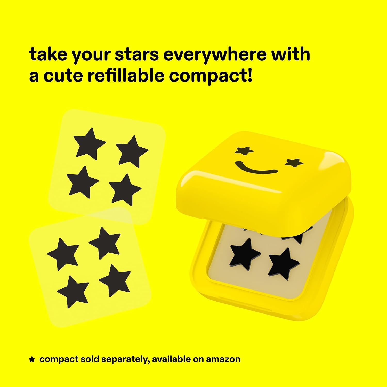 Starface Hydro-Star® Black Hydrocolloid Star-Shaped Pimple Patch, 36 Ct | Dermatologist Tested • Covers & Protects Visible Spots • Absorbs Pimple Gunk • Vegan, Cruelty-Free & Sensitive Skin Safe